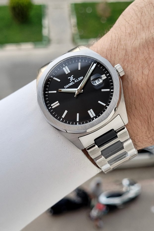 Cord Black Silver Color Gift Boxed Men's Wristwatch