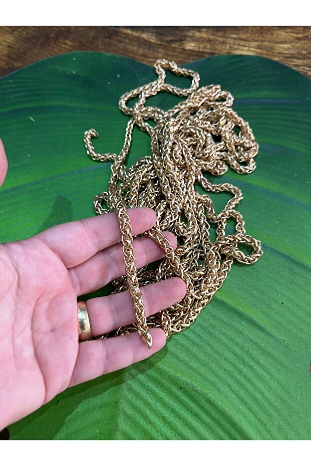 1 METER GOLDEN YELLOW THICK CHAIN STITCH Bag BAG ACCESSORY