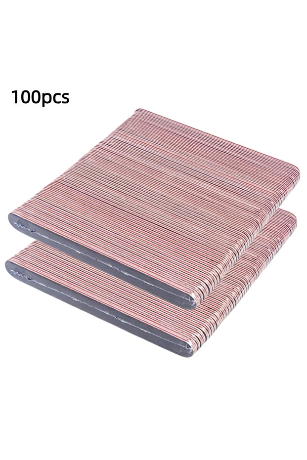 100pcs 25-100pcs Nail Files, Pro 100/180 Grit Nail File Double Sided for Natural and Acrylic Nails F