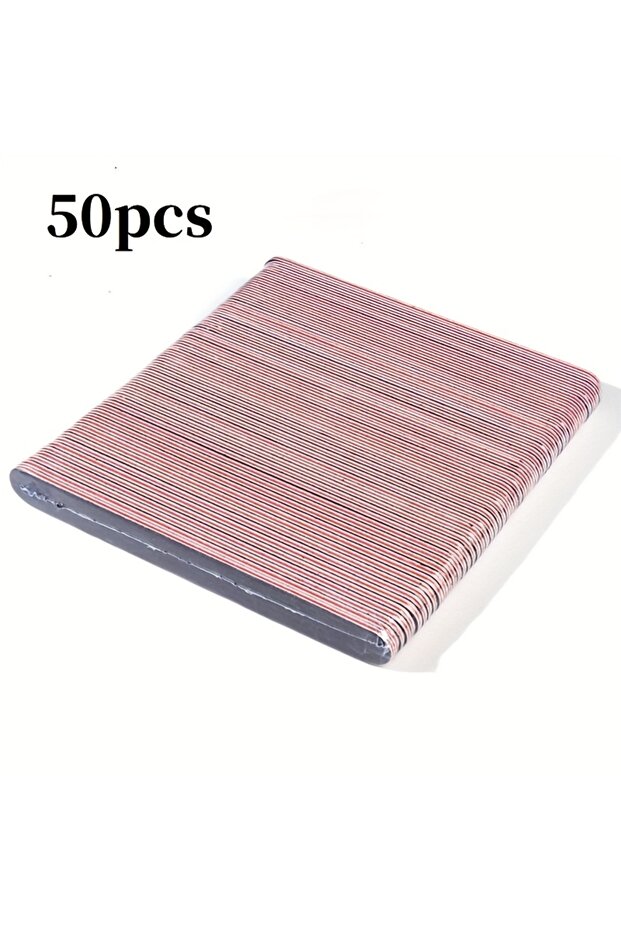 50pcs 25-100pcs Nail Files, Pro 100/180 Grit Nail File Double Sided for Natural and Acrylic Nails Fi