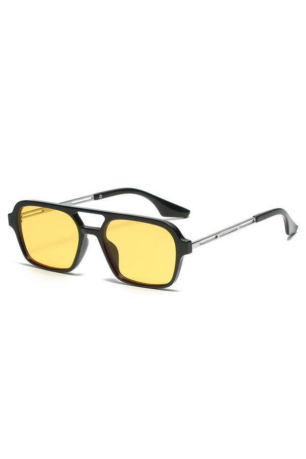 Yellow Fashion Punk Sunglasses Women Men Square Party Sun Glasses Classic Vintage Goggle UV400 Beach