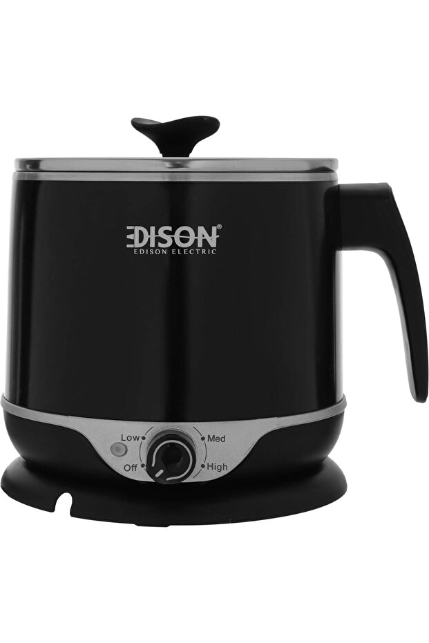 ED-MS-D04 BLACK طباخ أرز كهربائي، سعة 1.8 لتر، 1000 واط - أسود