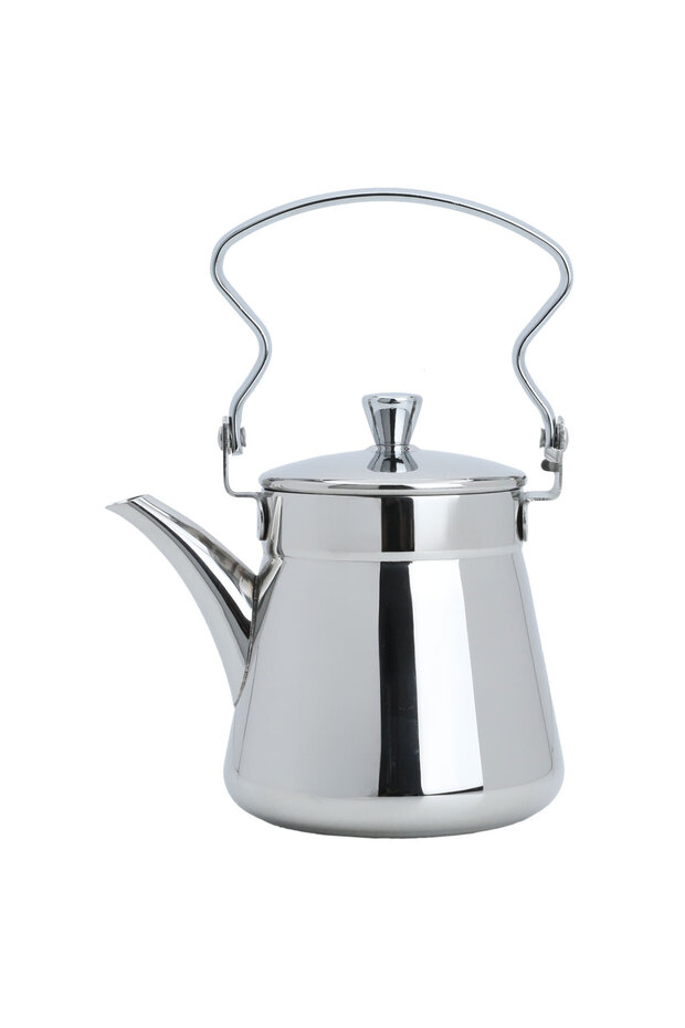 Al Saif Gallery Steel Teapot, 0.7 Liter - Silver