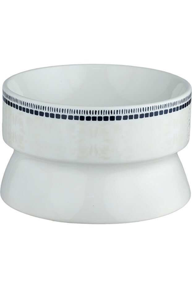 Al Saif Gallery Porcelain Serving Bowl, 15x15x9.3 cm, Round, Base - White Blue