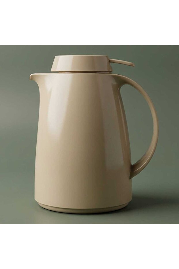 Helios thermos, 0.3 liters, thermal glass inner container, plastic outer shell - beige