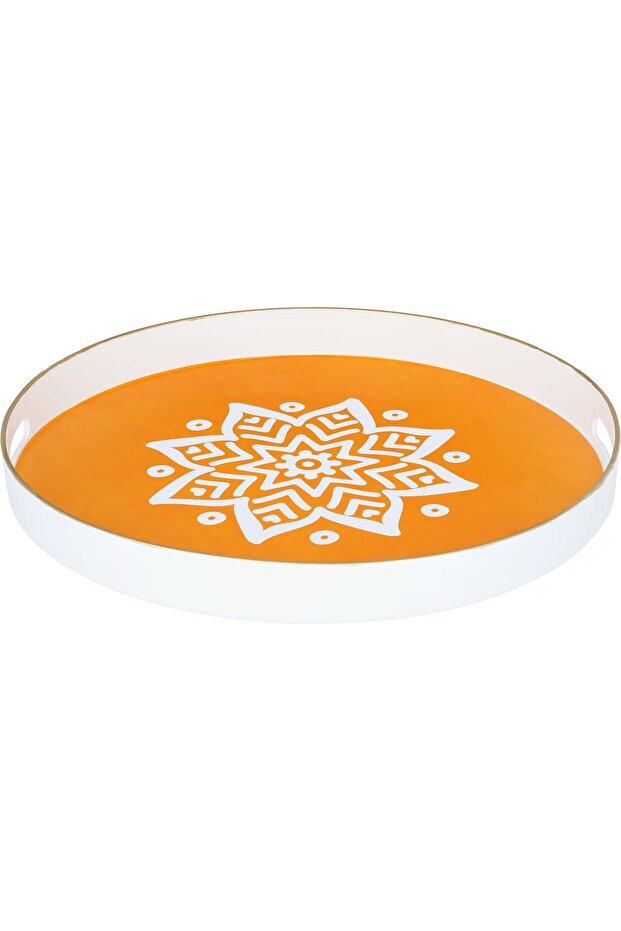Al Saif Gallery Plastic Serving Topper, 42 cm, Round - Orange