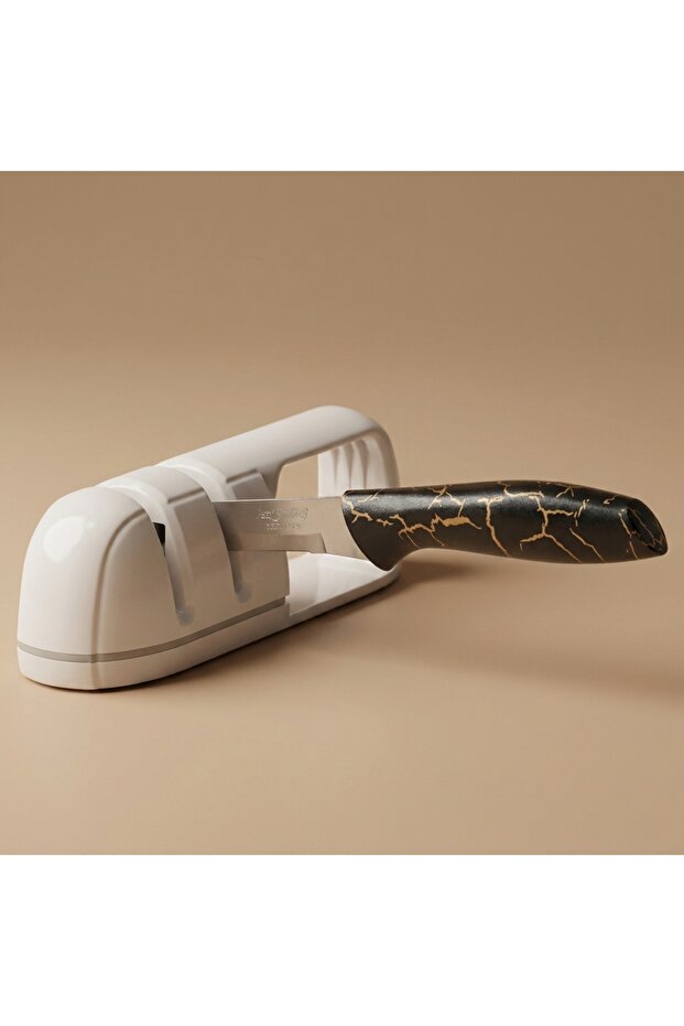 Al Saif Gallery Plastic Knife Sharpener, Japanese - White