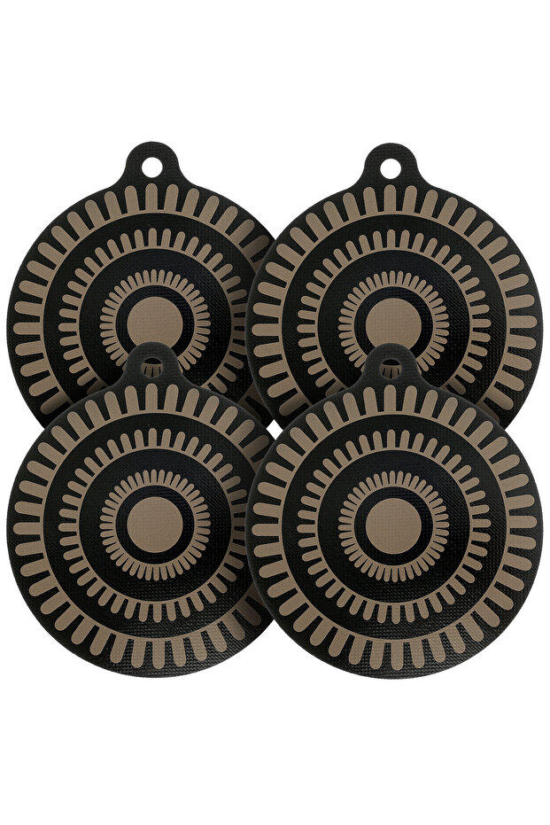 2PCS 4pcs Induction Cooktop Mat Protector Anti-Scratch Silicone Thermal Insulation Pad Thickened Coo