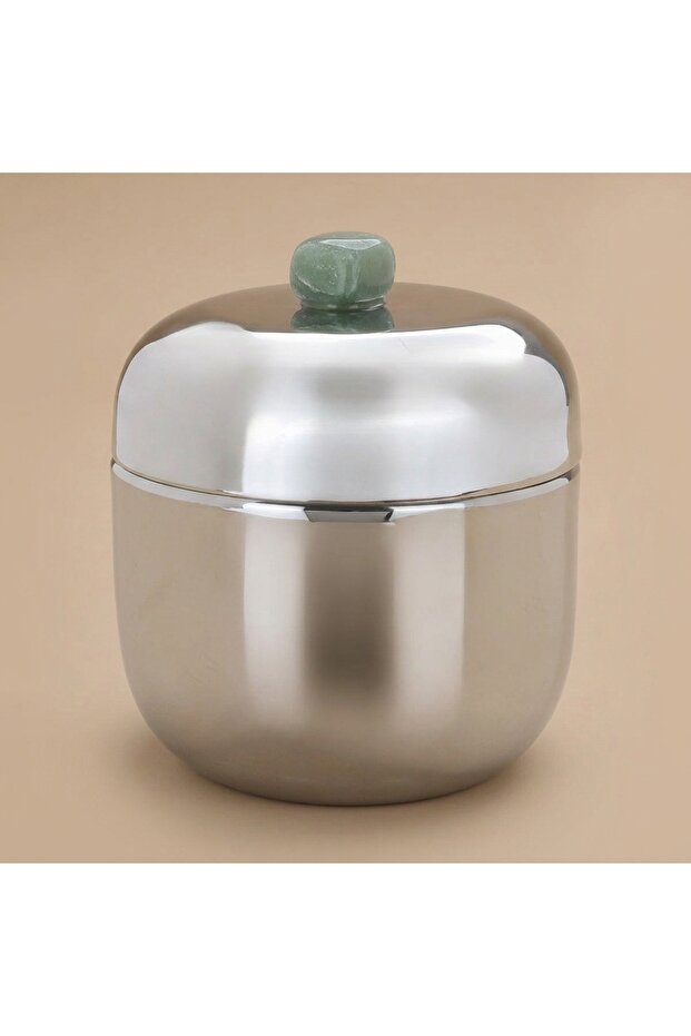 Al Saif Gallery Steel Spice Box, 10X10X10 Cm - Silver