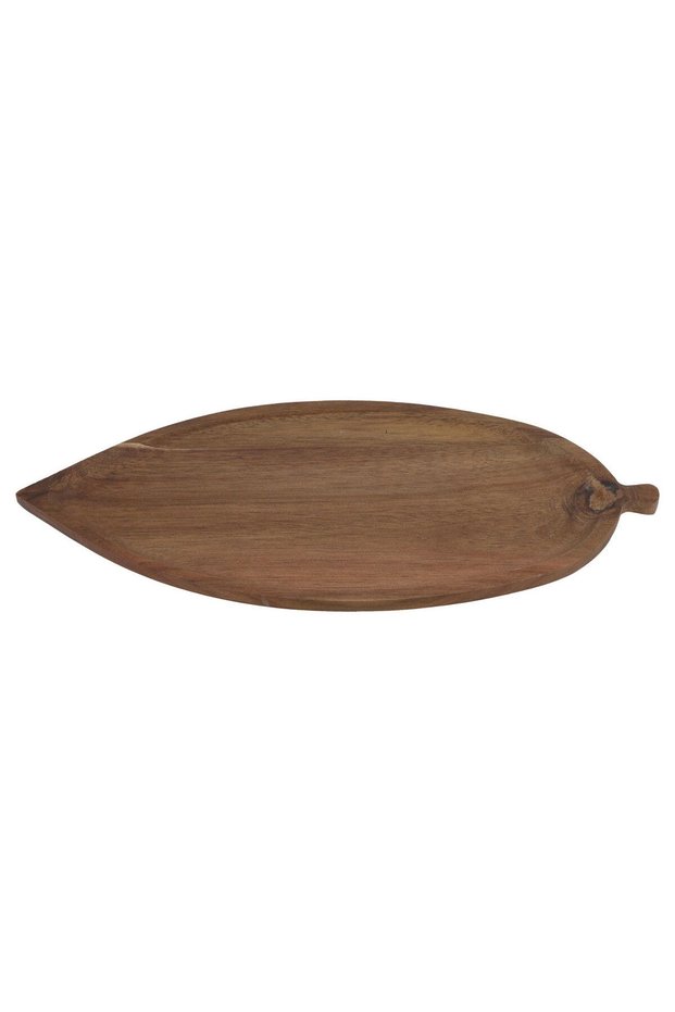 Al Saif Gallery wooden serving plate, 36 x 16 x 2.5 cm, paper - wooden