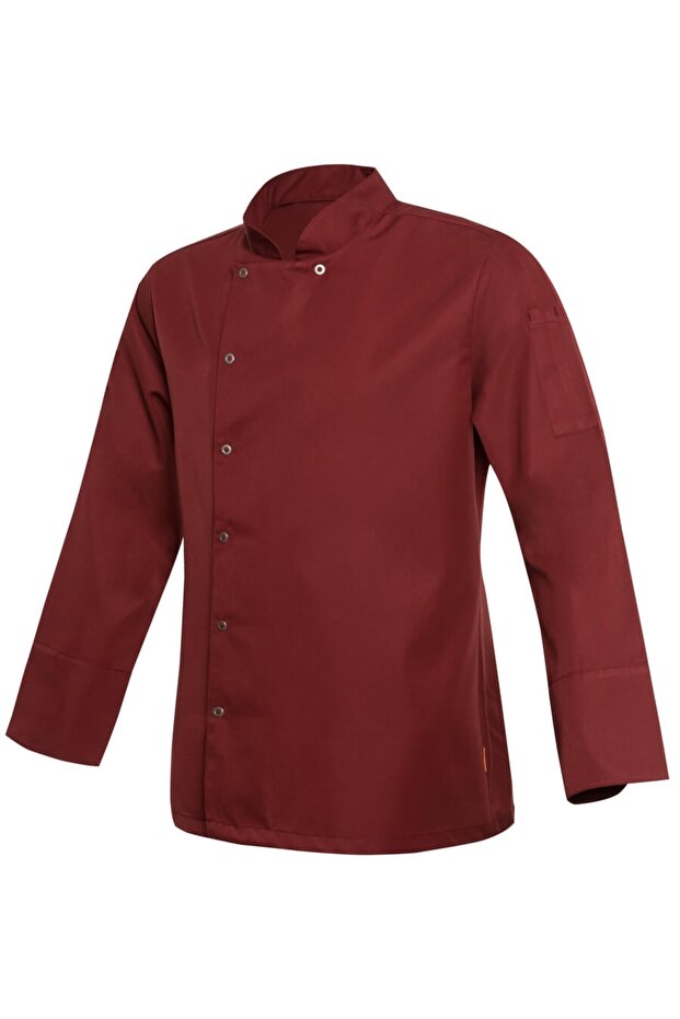 Cook Jacket Claret Red with Sleeve Pockets