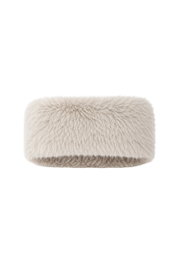 Plush Headband Ecru