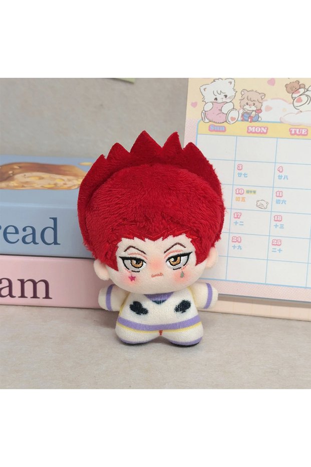 B 10cm HUNTER×HUNTER Plush Doll Pendant Hisoka Illumi Zoldyck Chrollo Lucilfer Stuffed Toy For Anim.