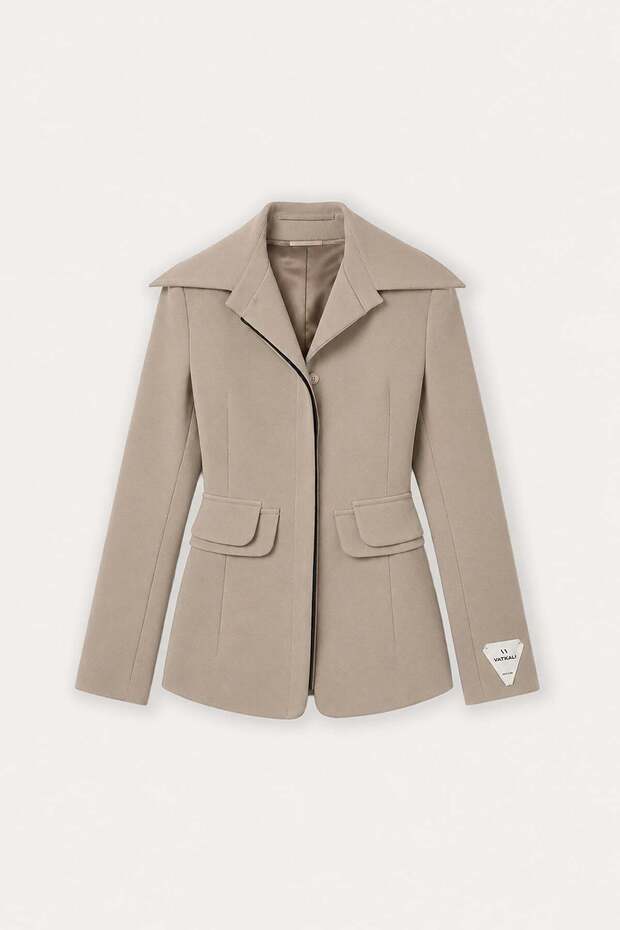 Double Pocket Detailed Blazer Jacket