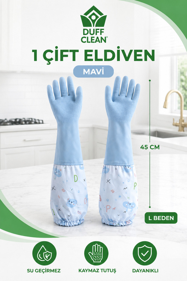 Warm Dishwashing Gloves Durable Waterproof Household Gloves Water Dust Stop Cleaning Rubber Gloves