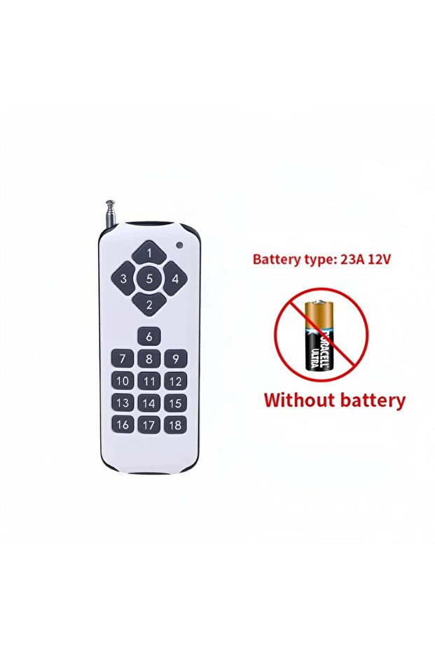 18 Keys 433MHZ Wireless RF Remote Control Switch 18/4/2Key Garage Door EV1527 Learning Code DC 12V U