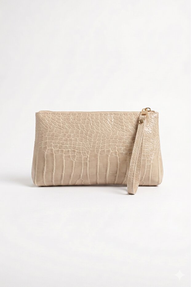Women's Mink Croco Portfolio Handbag Croco