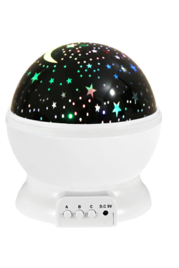 USB Plug White GGbingo Rotating Starry Sky Projector Night Light Galaxy Moon Tarlight Projection Lam