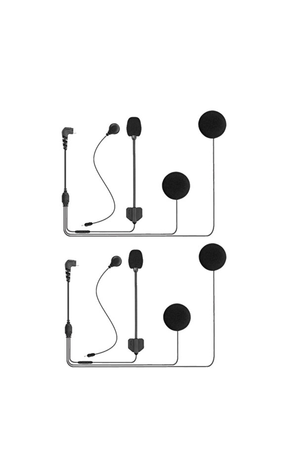 2pcs Freedconn Motorcycle Interphone Accessories Hard Earphone Suit for KY Pro R1 Pro R1 Plus Tmax P