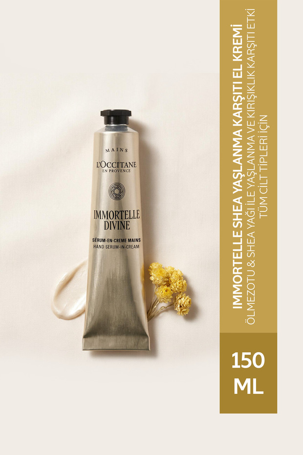 Immortelle Shea Anti-Aging Repairing Hand Cream, Containing Immortelle and Shea Butter, 150 ml
