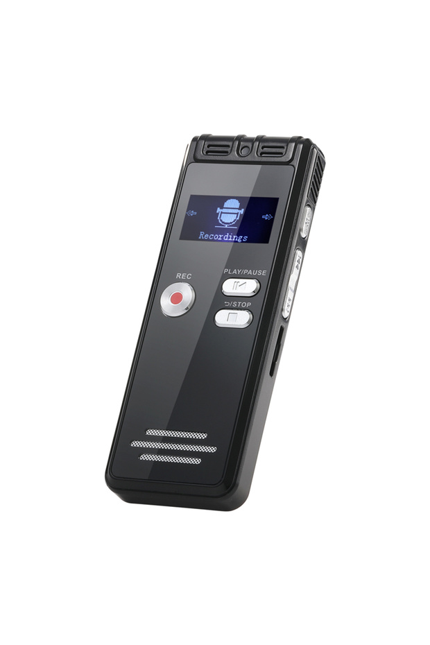 NO CARD Digital Voice Activated Recorder with Playback - 2200 Hours Audio Recording Device, 1536Kpbs