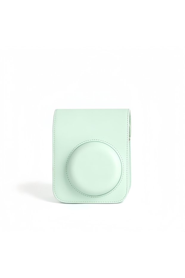 Mint green The PU Leather Mini Camera Protection Bag Is Suitable for Fujifilm Polaroid Travel Bags a