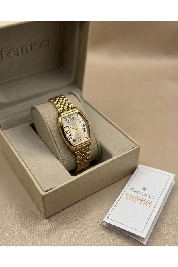Milano Women's Wristwatch Gold Steel Oval Case Quartz 26-30 mm