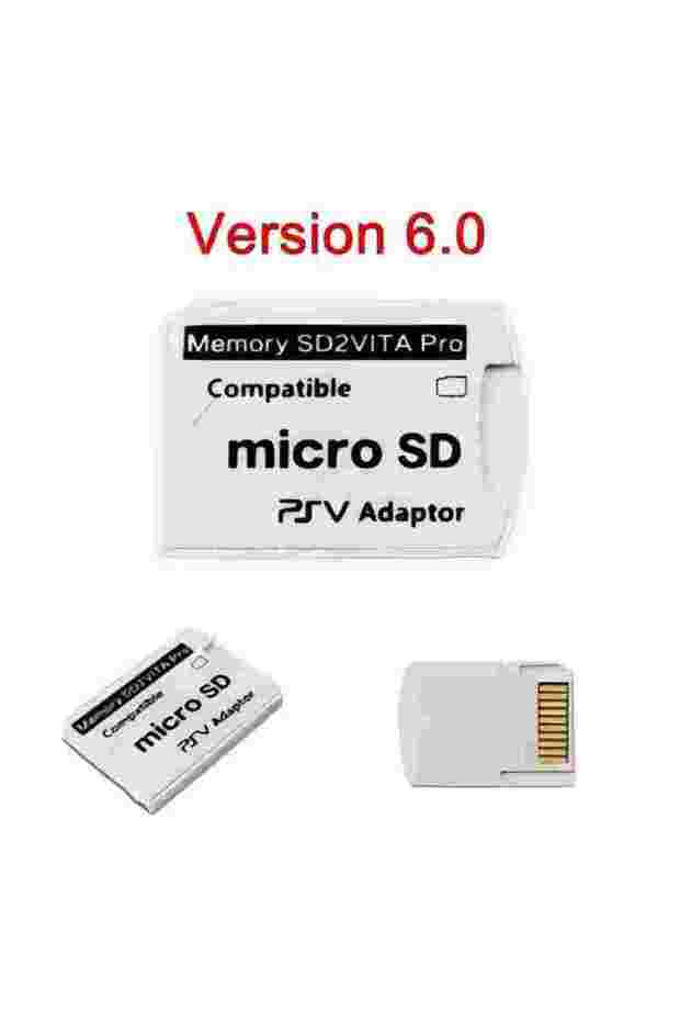 قطعة واحدة من محول فتحة بطاقة الذاكرة Aolion الإصدار 6.0 SD2VITA لنظام PS Vita PSV 1000/2000 3.65 Micro
