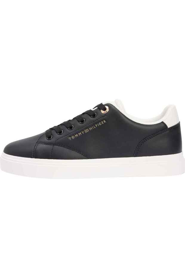 Women's Brand Logo Black Sneaker Suitable for Daily Use