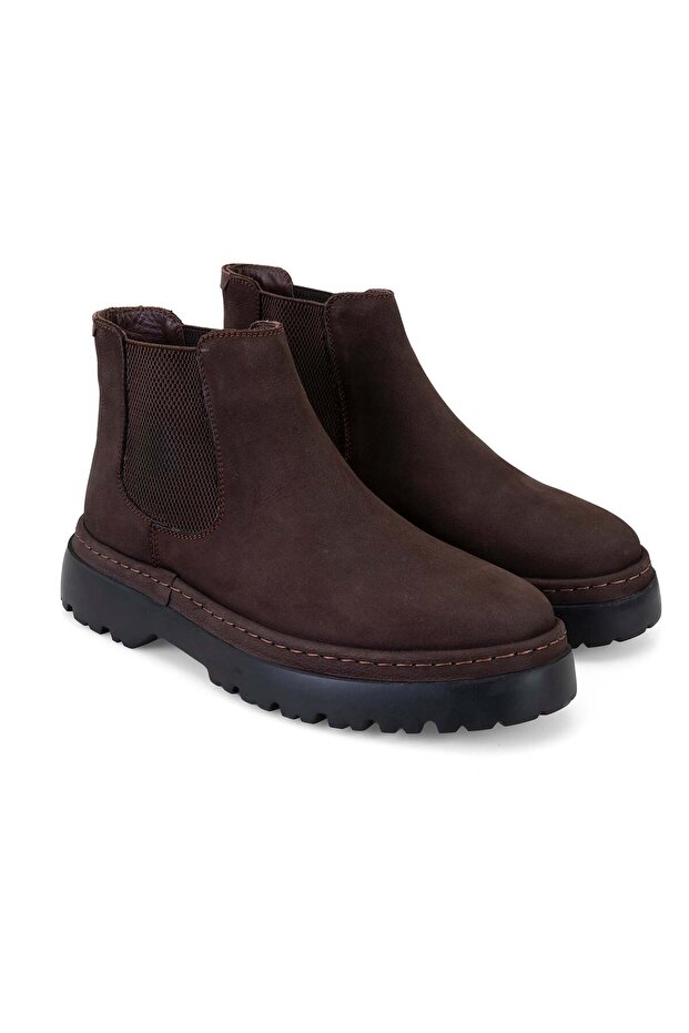 Vicentane Brown Men's Leather Boots
