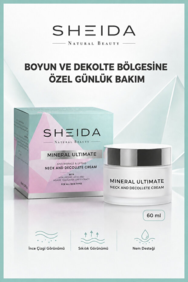 Mineral Ultimate Anti-Wrinkle Firming Neck and Décolleté Cream 60ml - Instant Botox Effect