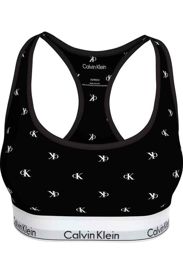 Women's Brand Logo Stylishly Designed Black-White Logo Bra Suitable for Daily Use