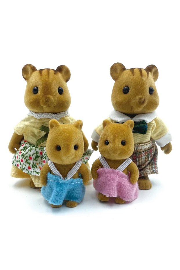 Squirrel Family Forest Animal Family 1_12 Dollhouse Accessories Mini_yythk