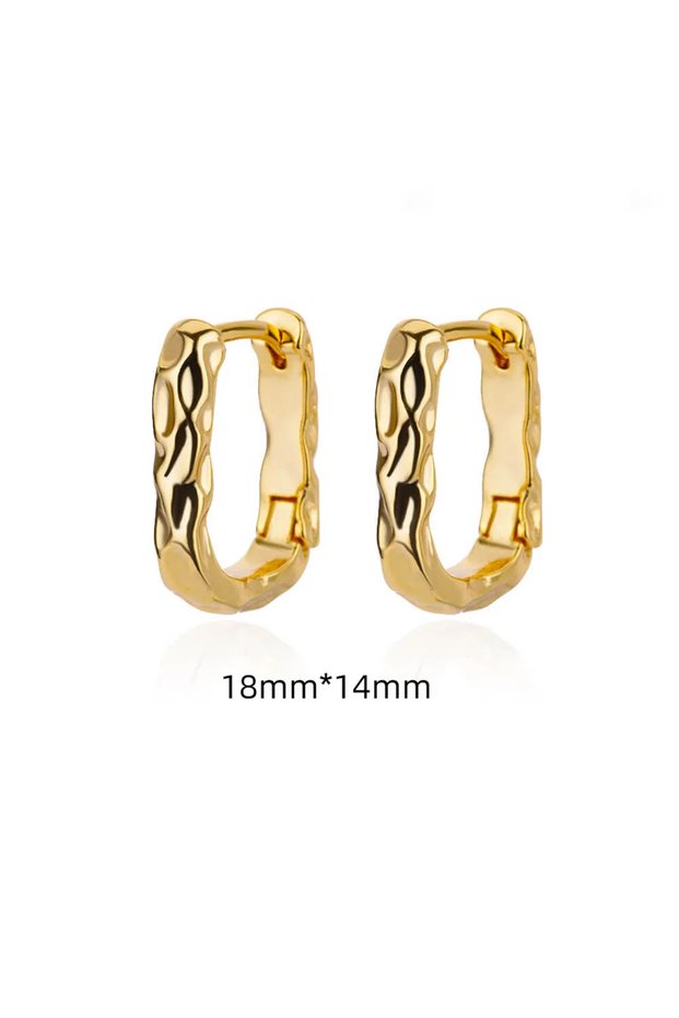 E3120G-8 Elegant Hoops Earrings For Women Gold Color Snake Zircon Hoop Jewelry Piercing Ear Stainles
