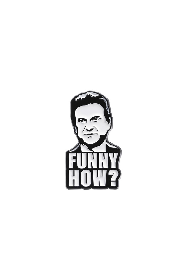 QHXZ1030 FUNNY HOW ? Enamel Pins Custom Joe Pesci Brooches Lapel Badges Famous Actor Avatar Jewelry