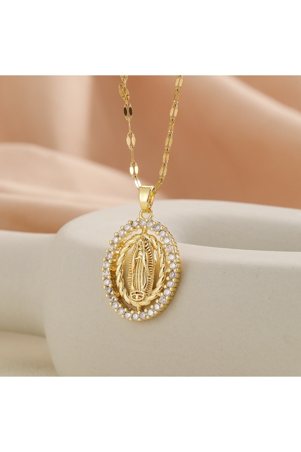 TP-04029-01 New Personalized Colorful Zircon Necklace Design, Fashionable, Light, Luxurious And Vers