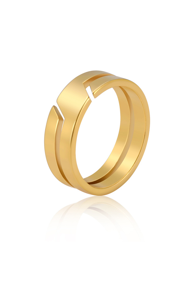 7 Gold Color Skyrim Stainless Steel Ring for Men Women Black Minimalist Casual Finger Rings 2025 Cou