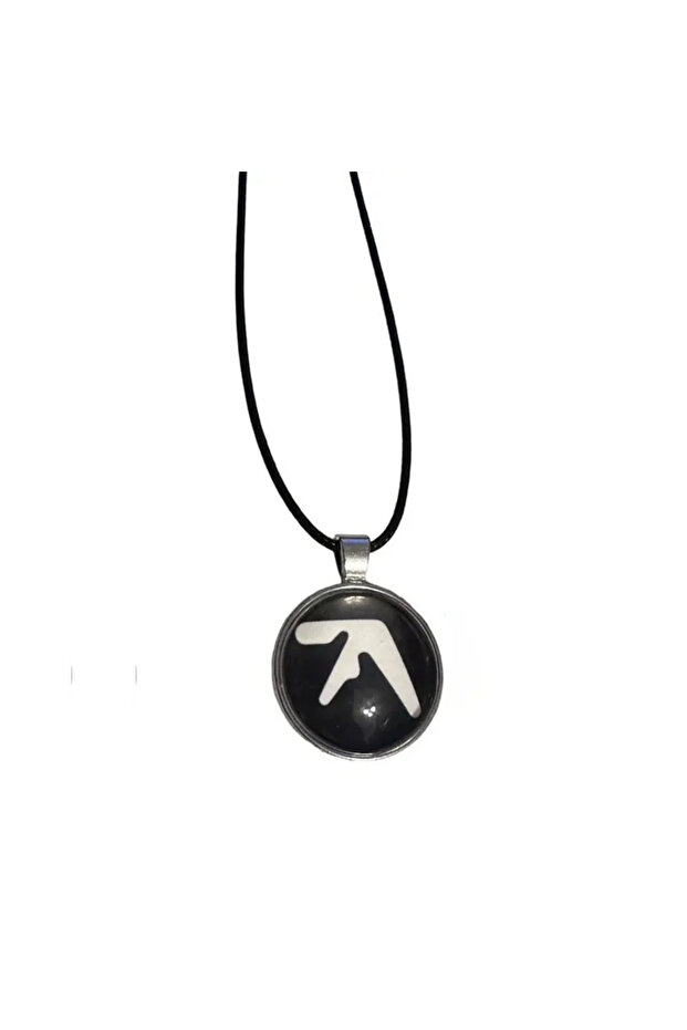 -black Aphex Twin Logo Pendant Necklace Handmade Jewelry
