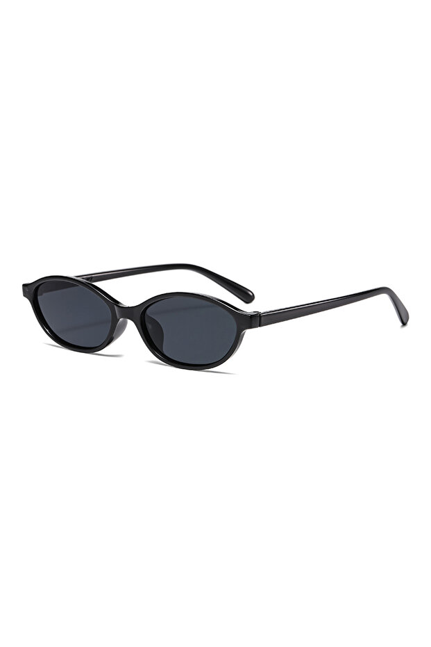 black Protective Glasses 1/4pcs New Small Frame Elliptical Sunglasses Female Multi Color Frame Glass