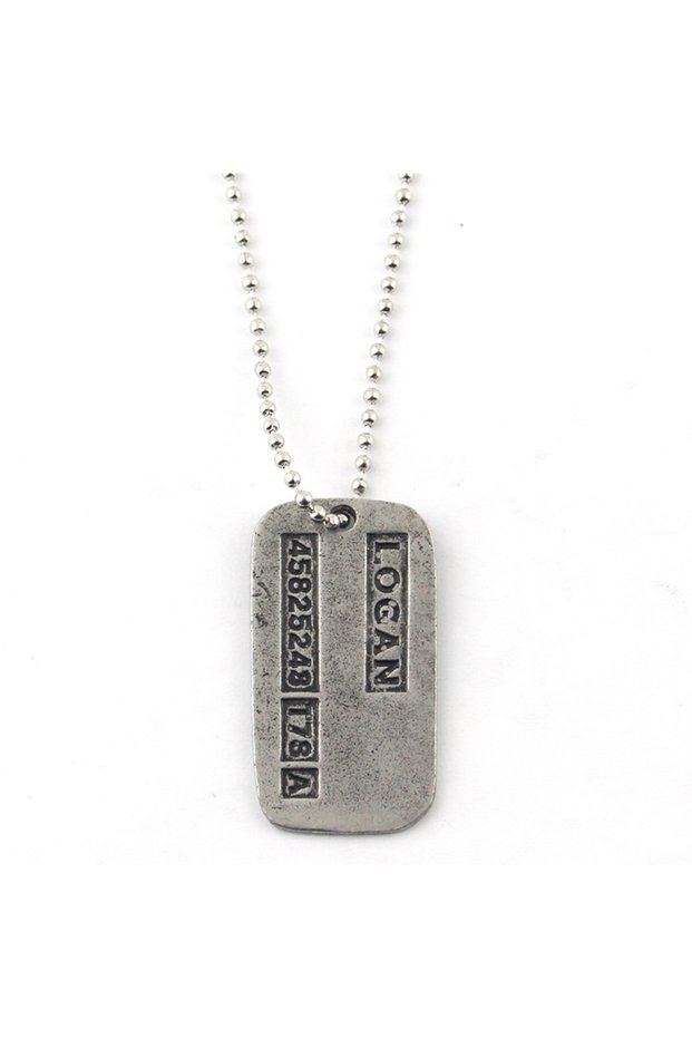 N-338 Movie X-Men Wolverine Military Card Necklace Pendant Fashion Superhero Logan Howlett Cosplay P