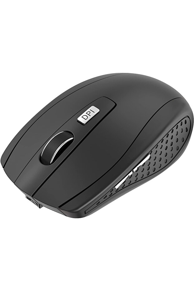 Black Wireless Mouse Silent Mouse 2.4G Portable Mobile Optical Office Mouse Adjustable DPI Levels fo