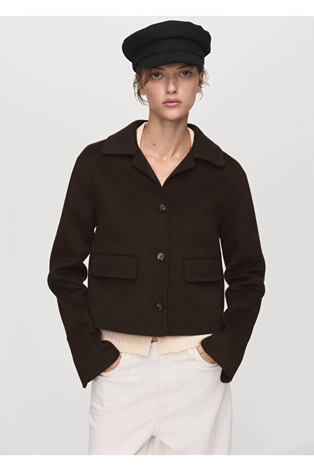 Wool Coat with Buttons
