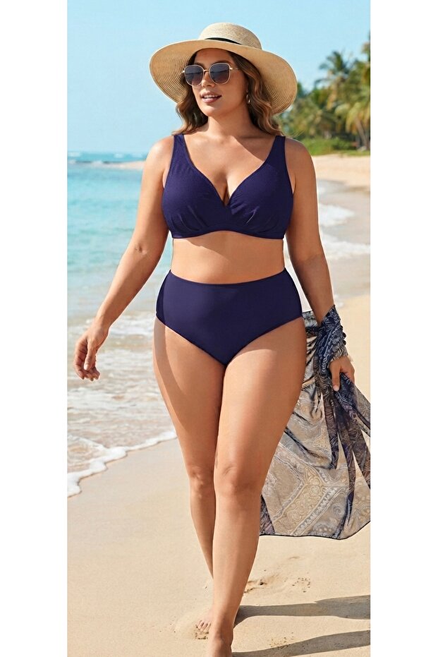 Purple Tight Bikini Plus Size