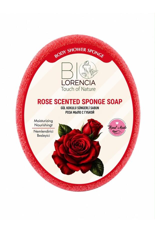 Bi Lorencia Rose Sponge Soap