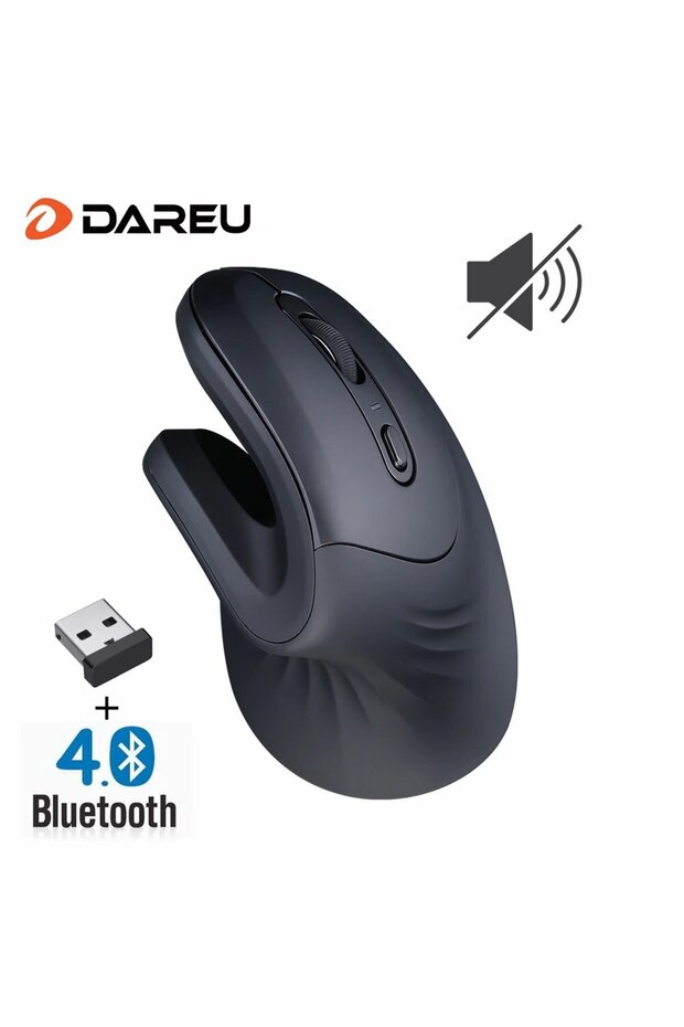 LM109D DAREU Bluetooth 2.4G Silent Wireless Mouse Dual Mode Ergonomic Mute Gaming Mice for PC Macboo