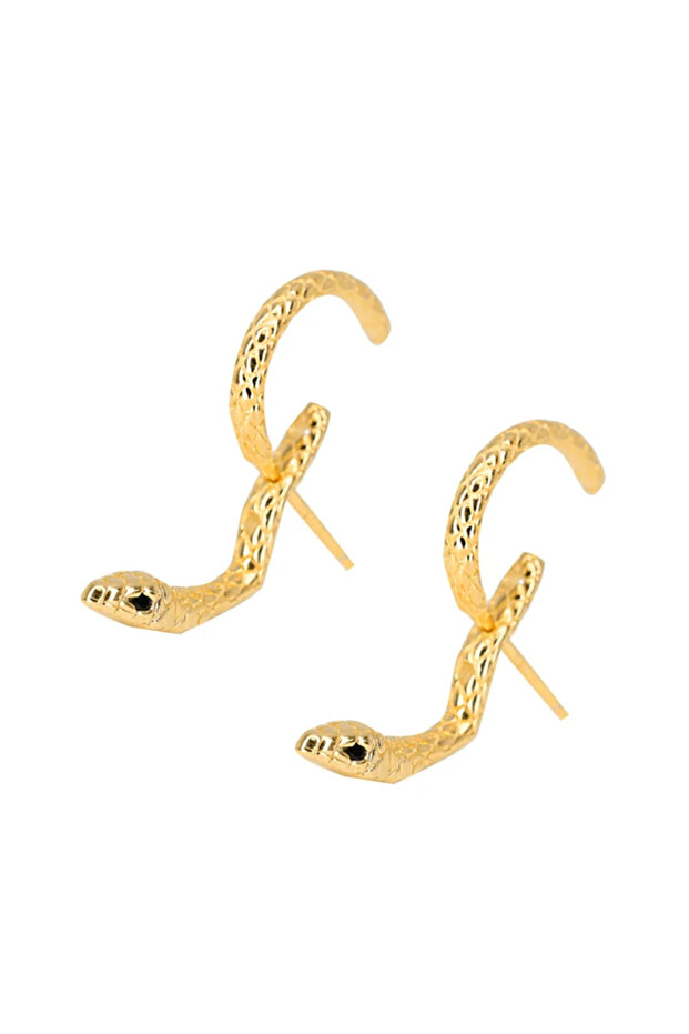 Gold Animal Shapes Ear Studs Exquisite Gothic Snake Earrings Retro Fashion Punk Studs Earring Access