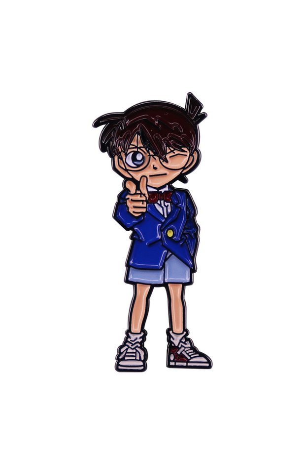 1 Detective Conan Enamel Pins Cute Hero Boy Badges Lapel pins Brooches Women Men Jewelry Accessorie.