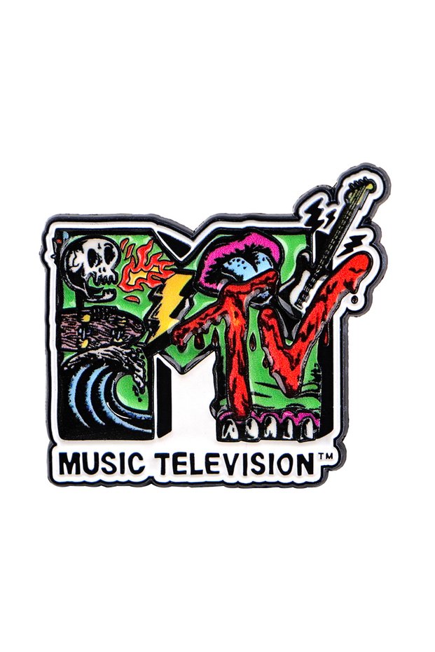 1 Vintage 1985 Brooch Creative Tape Enamel Pins Music TV Lapel Pin For Backpack Clothing Accessories