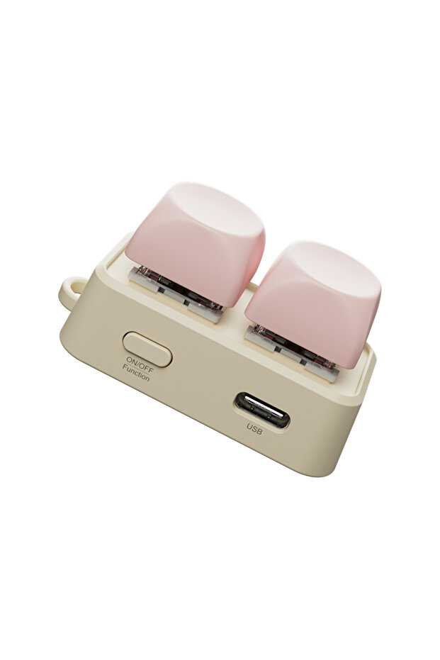 Pink mobile version HANLIN YUE Free2 Mini Keyboard for Mobile Tablet Vertical Video Switching Readin