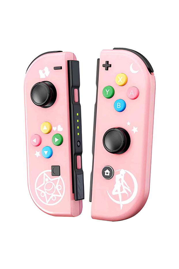 Pink A Wireless Controller Suitable for Nintendo Switch NS/OLED/LITE Game Controllers, Featuring Dua